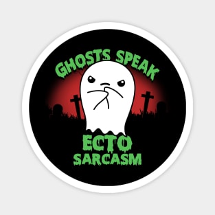 Cute Funny Original Kawaii Ghost Sarcasm Meme Magnet